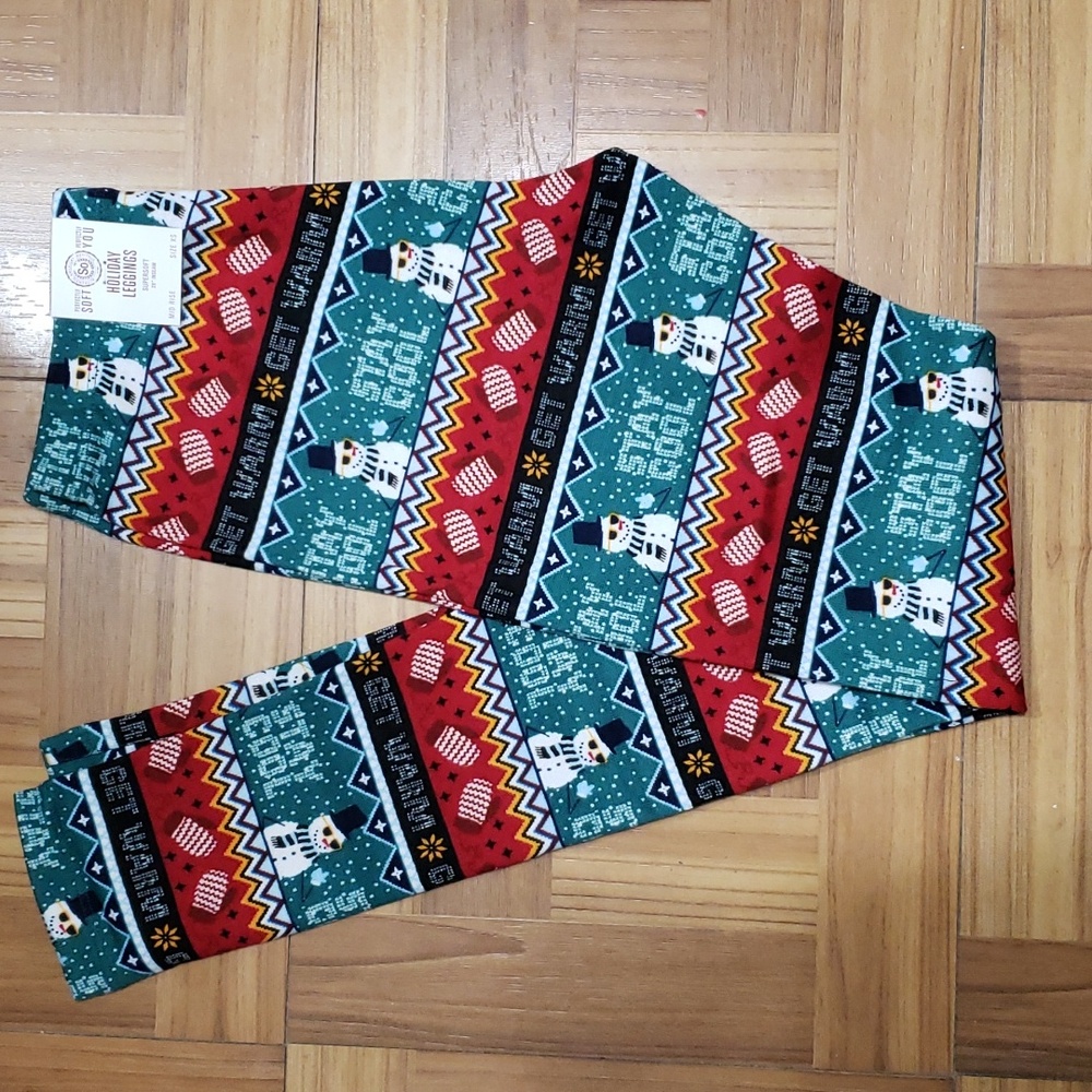 🎄CHRISTMAS snowman leggings⛄